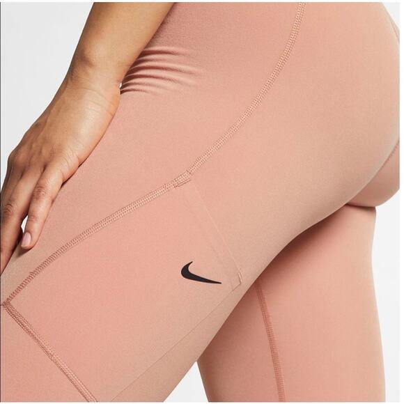 Nike High Waisted Power Pocket Lux Tight Fit Leggings Blush XXL - Picture 4 of 14